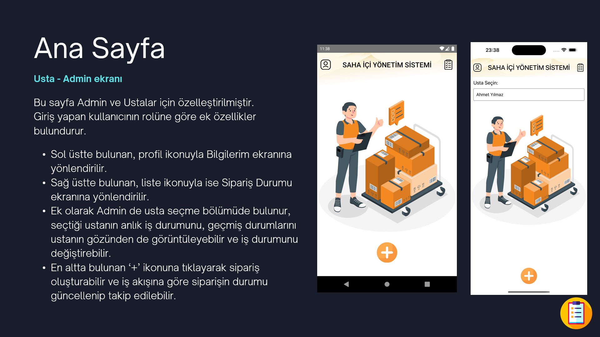 Saha İçi Yönetim Sistemi 4