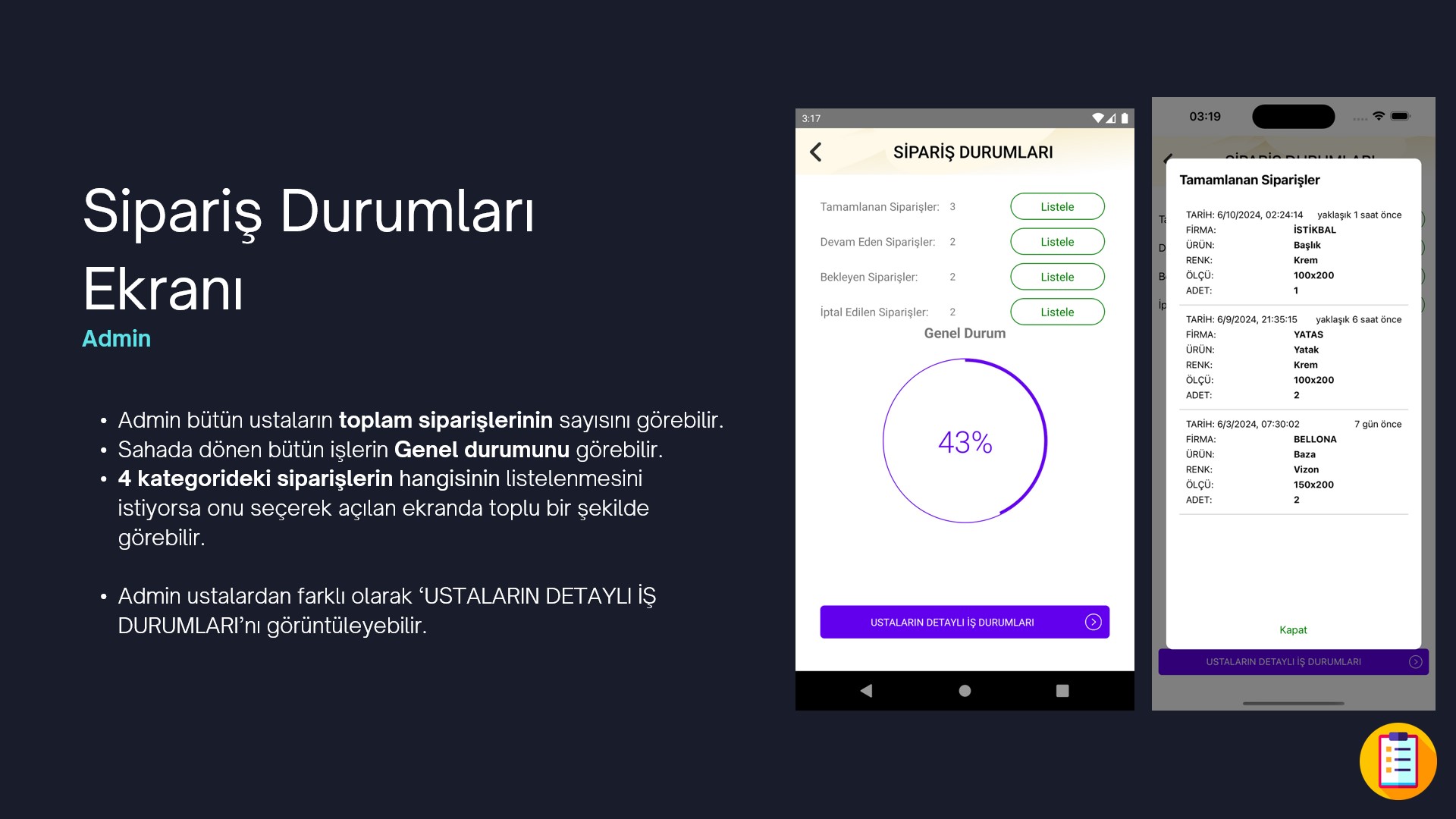 Saha İçi Yönetim Sistemi 9
