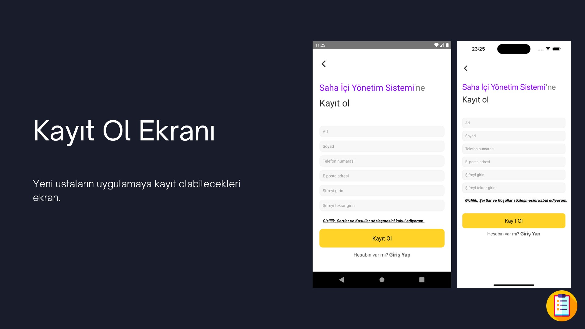 Saha İçi Yönetim Sistemi 3